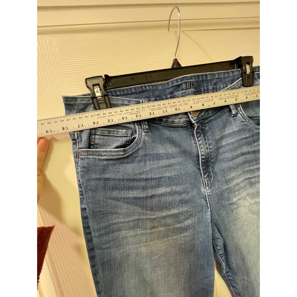 Kut from the Kloth Jeans Womens 16 Blue Stretch Straight Leg Denim - Picture 7 of 17